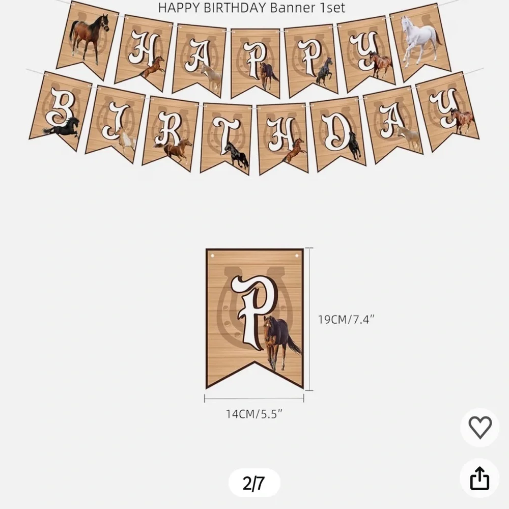 Equestrian Party Decor Set